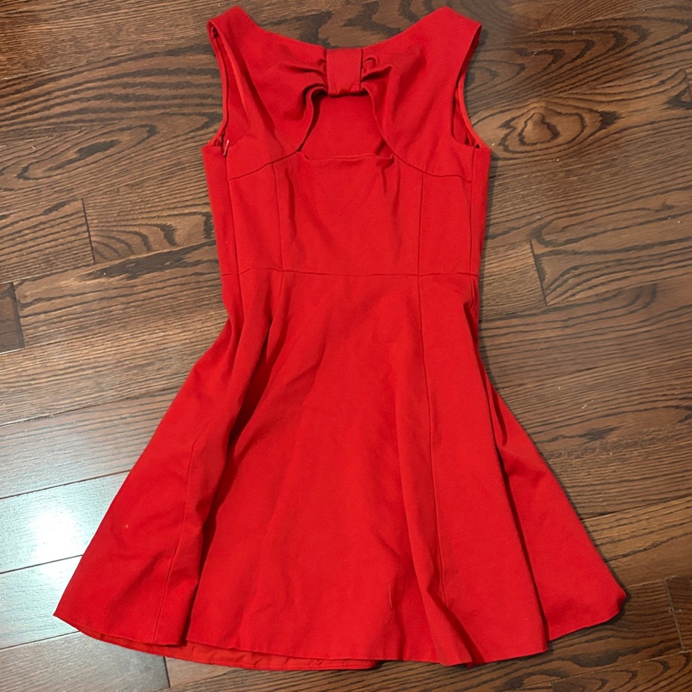 kate spade Red Sleeveless Fit-and-Flare Mini Dress